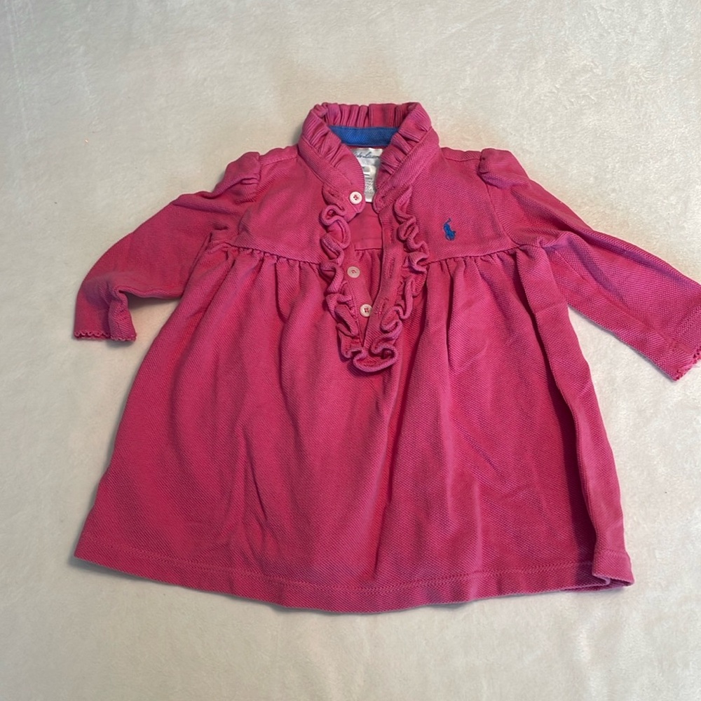 Ralph Lauren long sleeve shirt pink !! 3 months ! - Picture 1 of 6
